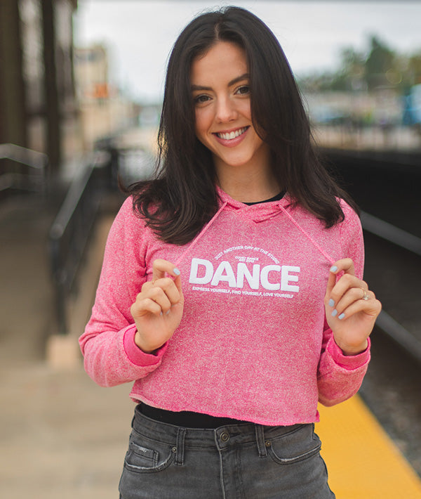 Just Another Day DANCE Crop Hoodie