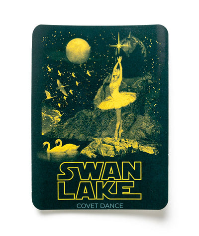 Swan lake sticker space stars dance dancer ballet ballerina dancing tutu intergalactic interstellar galaxy 