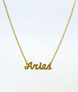 What's Your Sign? Dancer Zodiac Necklace - Gold