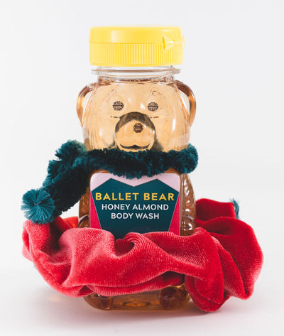 Holiday Ballet Bear Body Wash with scrunchie tutu