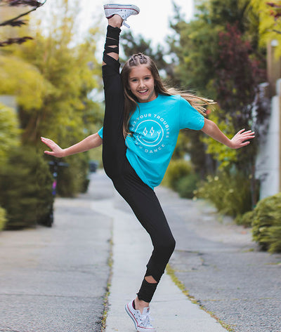 Forget Your Troubles and Dance Tee with High Kick