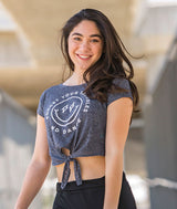 Forget Your Troubles - Tie Front Tee