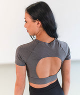 Open back dance crop top