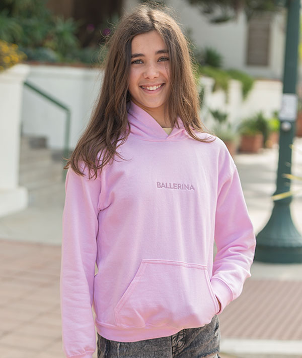 BALLERINA Embroidered Youth Hoodie