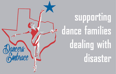 "Dancers Embrace" Tee to Benefit Dancer Flood Victims of Hurricane Harvey.