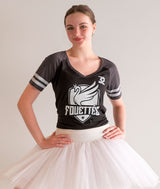 32 Fouettés Short Sleeve Jersey Tee for Ballerinas Who Love Swan Lake