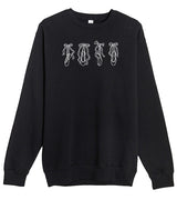 Pointe Shoe Drawings on Black Sweatshirt for Ballerinas
