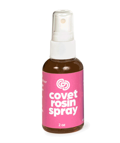 Ballerinas use Covet Rosin Spray on their pointe shoes to prevent slipping on stage