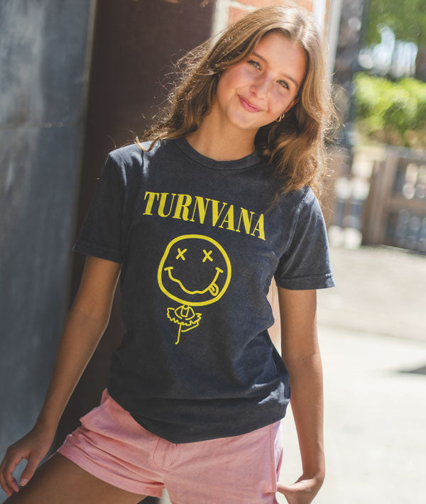 Turnvana t-shirt for dancers who like 90s grunge rock