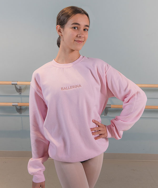 BALLERINA Embroidered Pullover Covet Dance