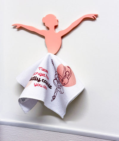 Ballerina towel holder