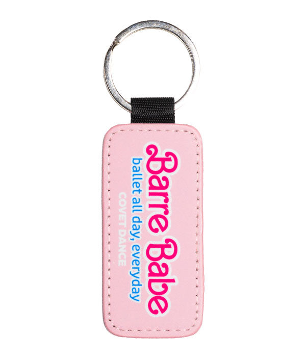 Cute Barre Babe graphic on the front and pretty pink glitter on the back