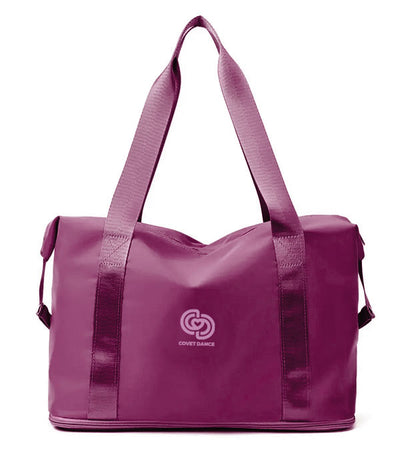 Joi expandable dance bag studio tote in Berry Burgundy Color