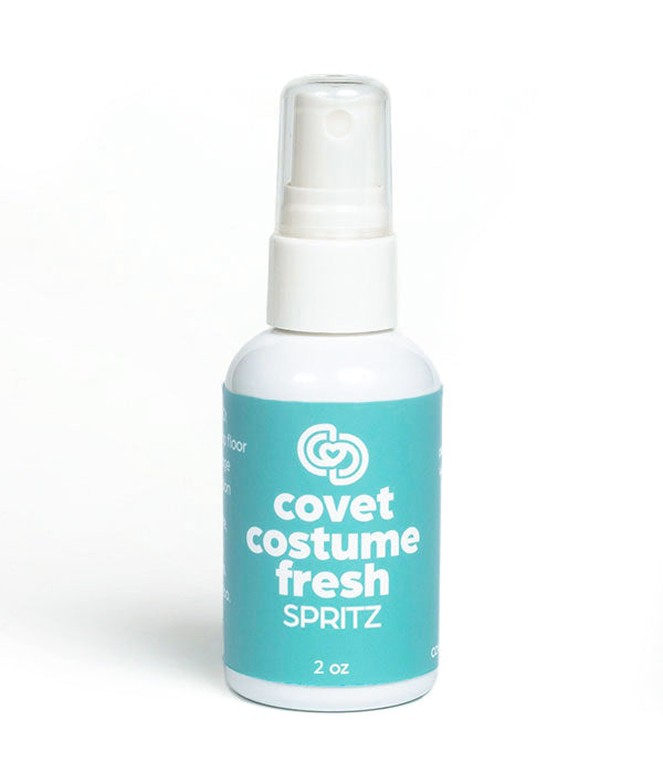 Covet Costume Fresh is a fresh linen scented spray for eliminating odors on fabric and dance costumes