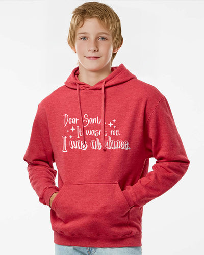 Male Dancer in Dear Santa, It Wasn't Me Holiday Hoodie