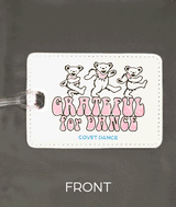 Grateful for Dance Glitter Dance Bag Tag with Dancing Bears