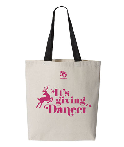 It's Giving Dancer tote bag for ballerinas