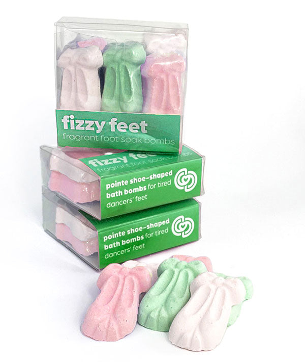 Holiday scented Foot Soak Bombs for Dancers - Set of 6