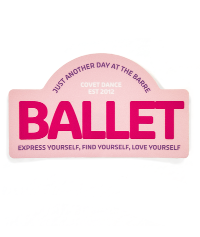 Just Another Day at the Barre - Ballet sticker for your dance water bottle