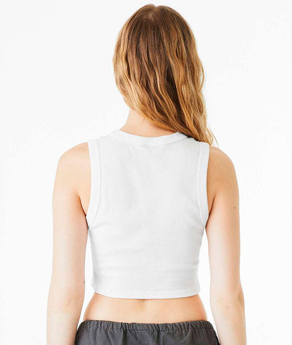 Back view of Cropped Muscle Tank