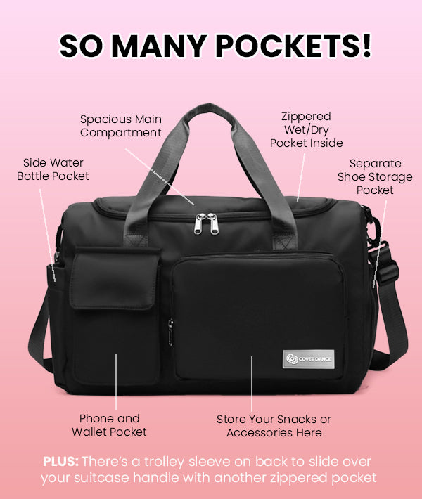 Joi Prima Duffel - Black – Covet Dance