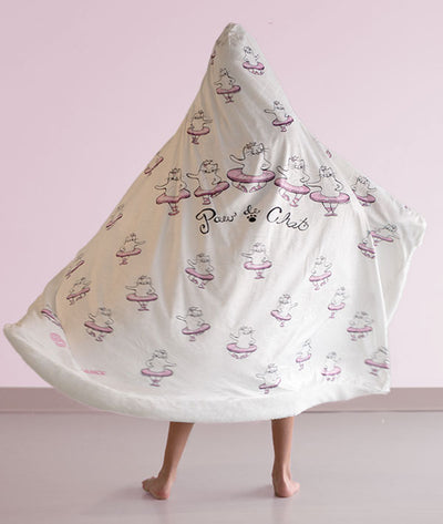 Paw De Chat Hooded Blanket