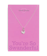 Lovely Swan Necklace for dancers and ballerinas in silver