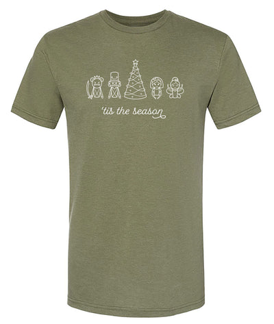 Cactus green tee with Nutcracker Ballet design