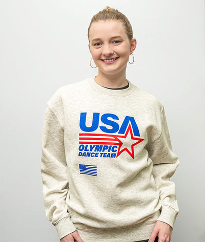 Be a member of the USA Dance Team with this crewneck sweatshirt