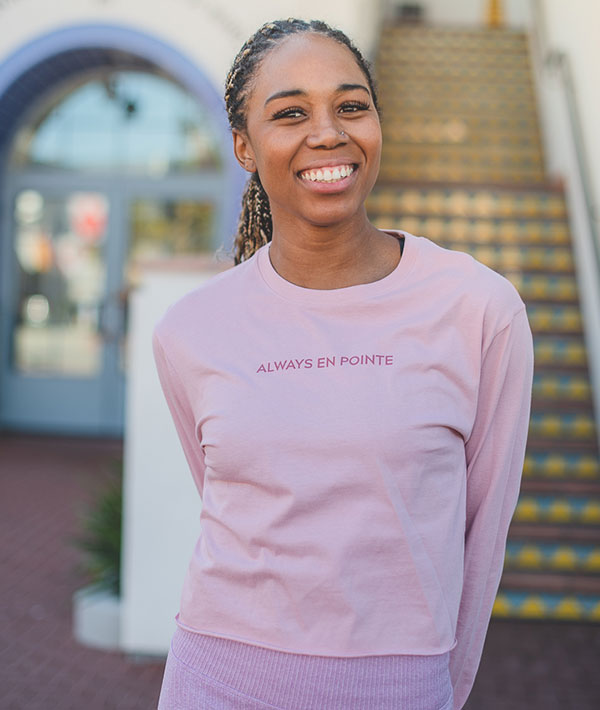 Always En Pointe - Long Sleeve Crop Tee