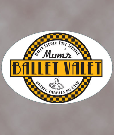 Mom's Ballet Valet removable car sticker