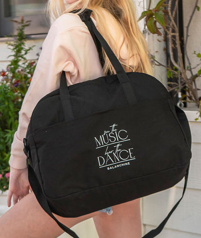 Large dance bag with Balanchine quote
