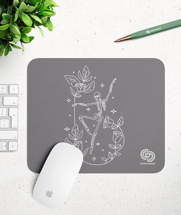 Bones and Roses Ballerina Mouse Pad