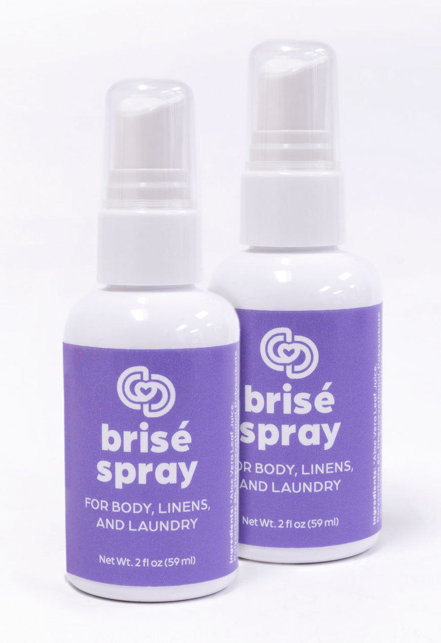 2 bottles of refreshing lavender spray for your body, linens, and laundry