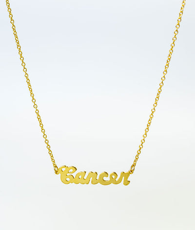What's Your Sign? Dancer Zodiac Necklace - Gold