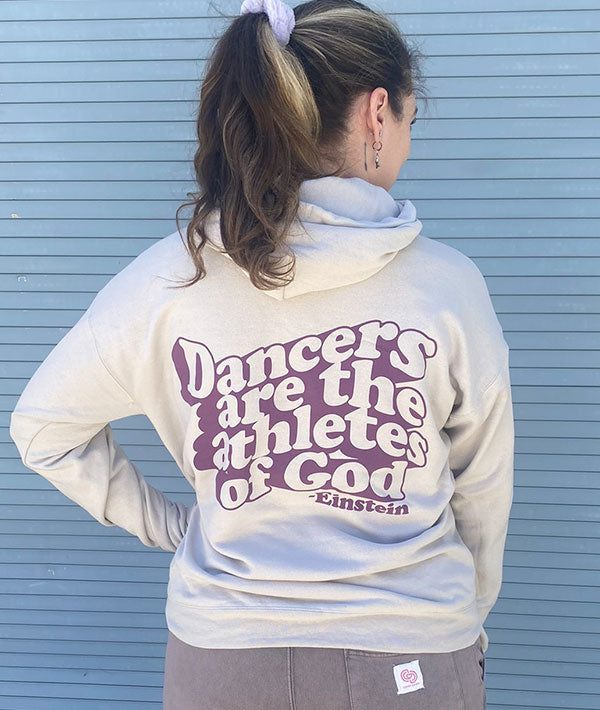 Inspirational dancer hoodie with Einstein quote on back