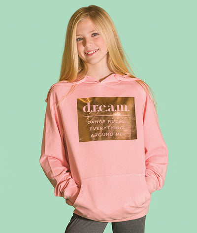 Dance Rules Everything Around Me hoodie in peach