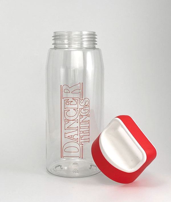 Dancer Things Water Bottle with cap off