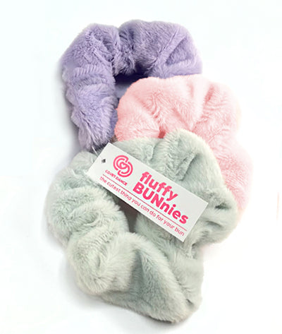 Pastel Fluffy BUNnies Scrunchies for ballerinas