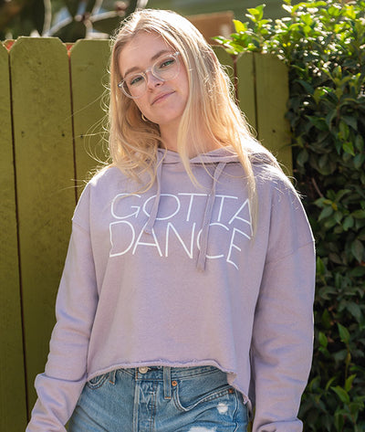 Cropped Hoodie with GOTTA DANCE imprint