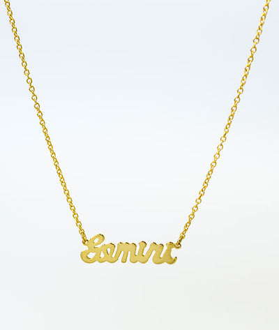 What's Your Sign? Dancer Zodiac Necklace - Gold
