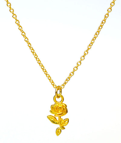 Recital Rose Necklace - Gold Plated