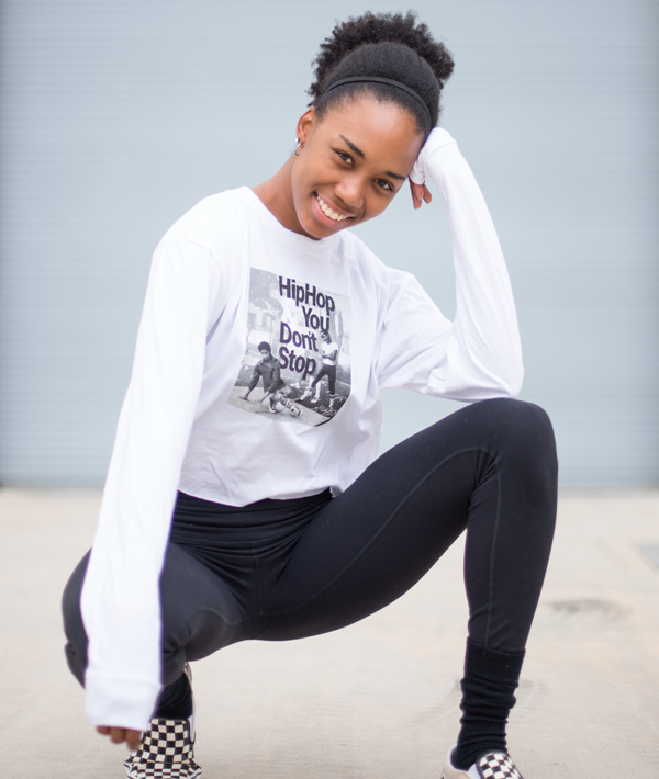 Hip Hop and You Don't Stop long sleeve cropped tee