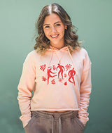 Art of Dance Crop Hoodie with Matisse-inspired graphic