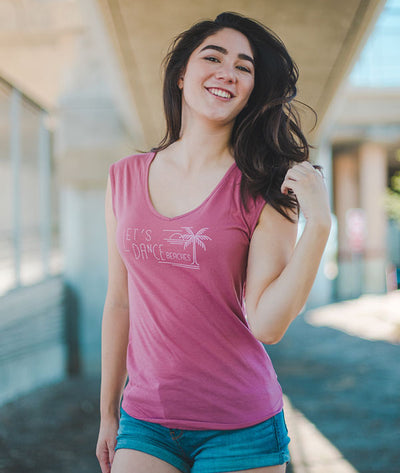 Soft flowy tee with cute dancer graphic