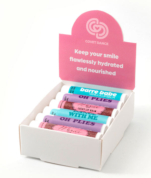 Dancer Lip Balm Display - holds twelve assorted lip balms