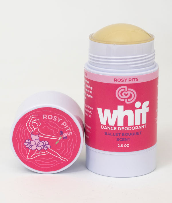 WHIF Rosy Pits dance deodorant with Ballet Bouquet scent