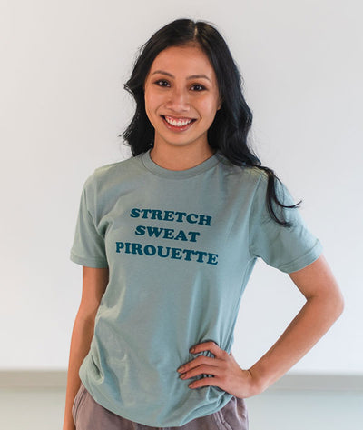 Stretch Sweat Pirouette 80's style tee