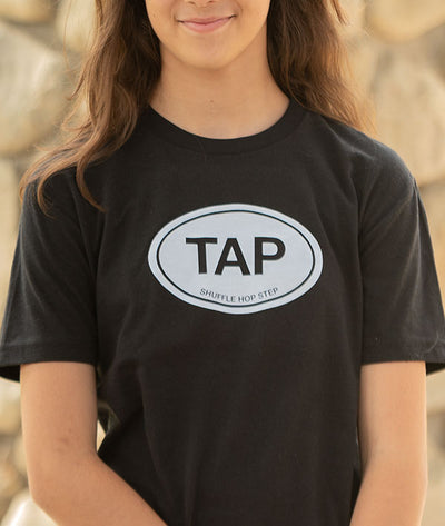 Close up of TAP Location tee