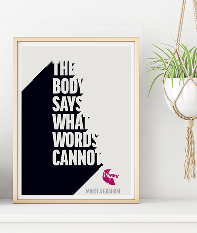 The Body Says What Words Cannot Poster